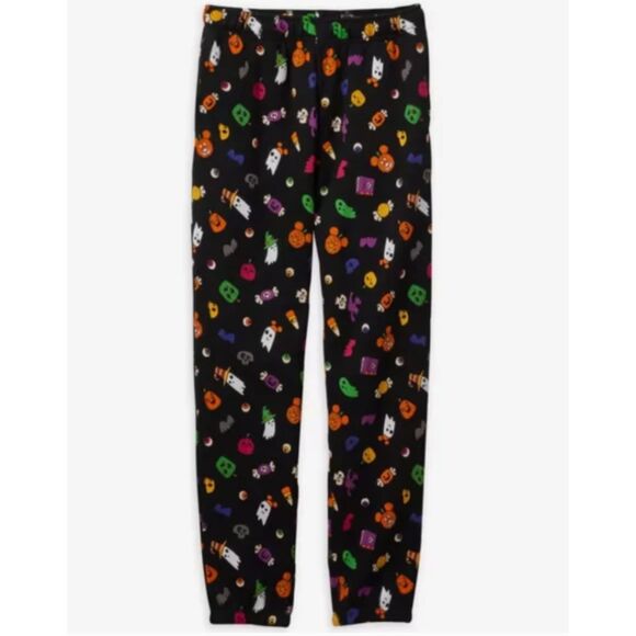 Disney Mickey Mouse Jack-o'-Lantern Halloween Women Cotton Jogger Sz XS - Picture 1 of 8